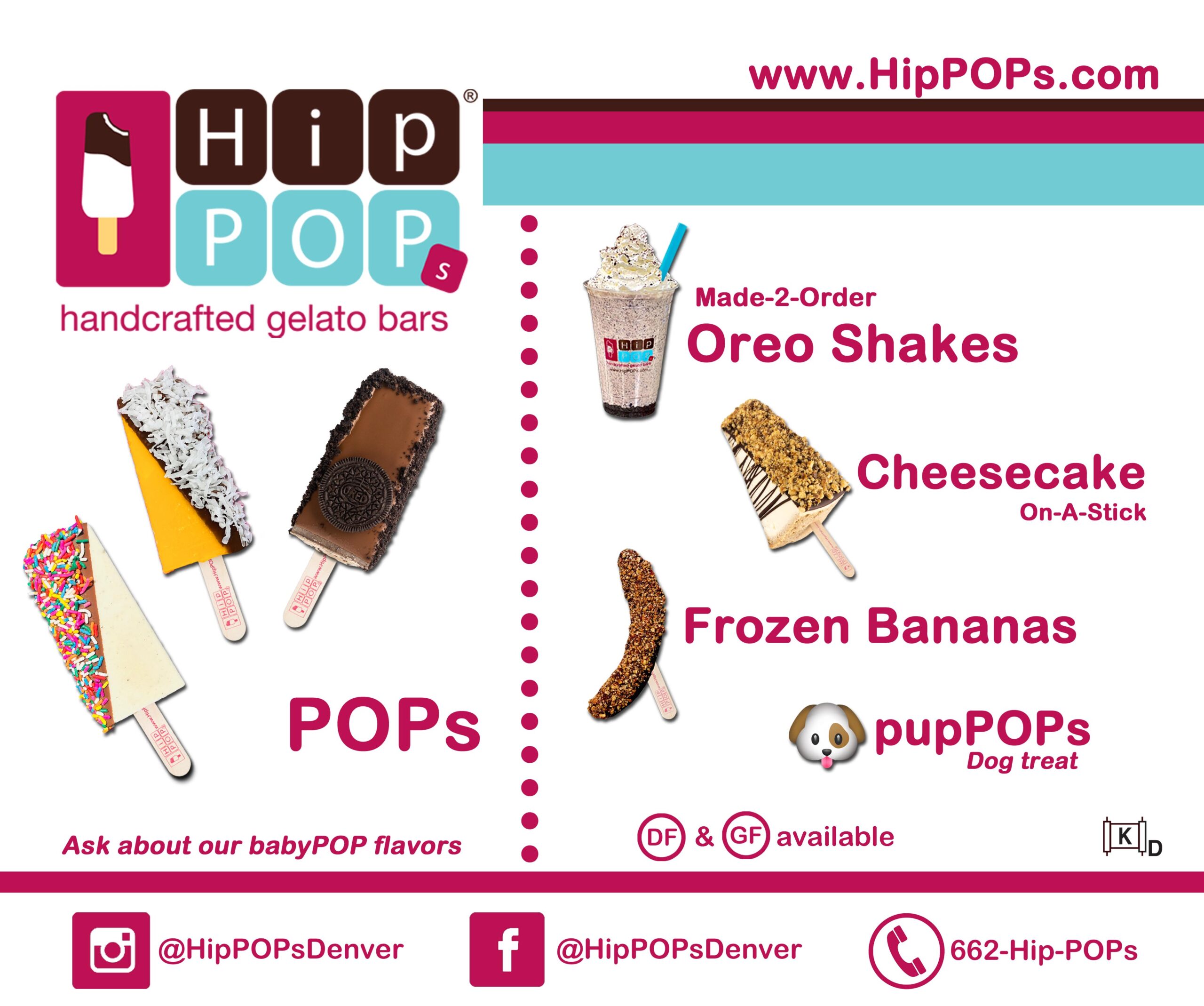 HipPOPs Denver Menu Items